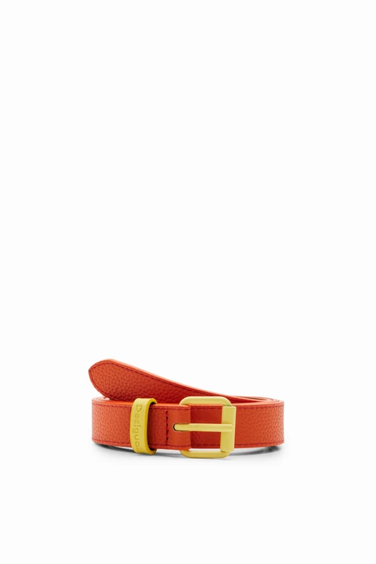Desigual Women's BELT_COLORS Belt, Orange, 95 - Image 1