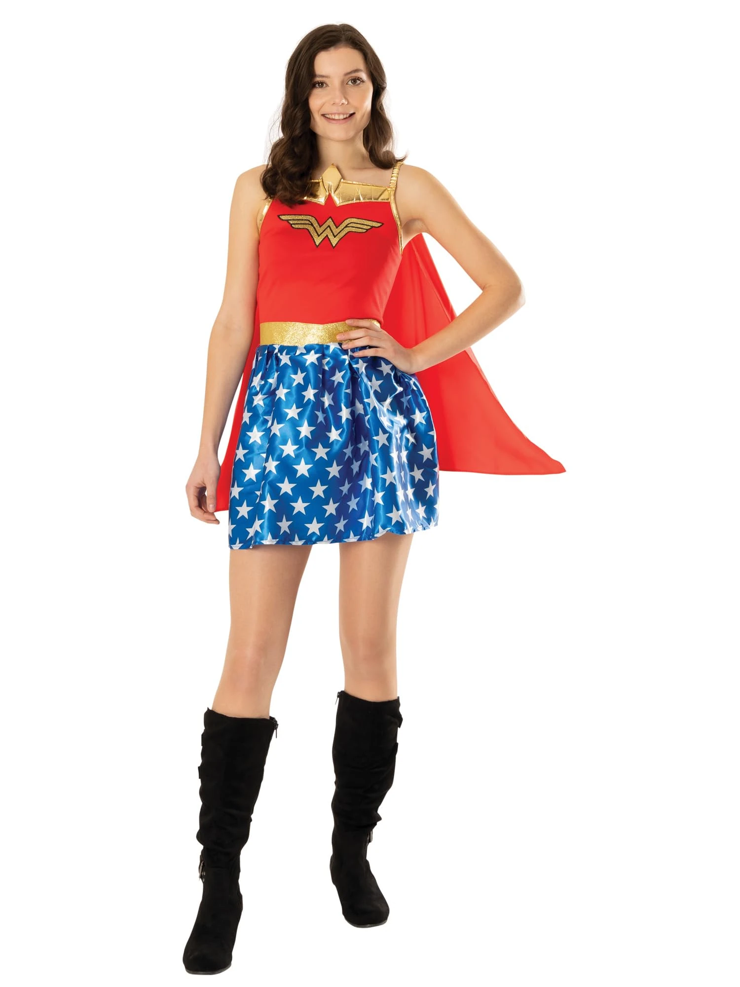 Rubie's Official DC Justice League Movie Wonder Woman Adult Costume, Superhero Fancy Dress, Size Small UK 8-10 Halloween