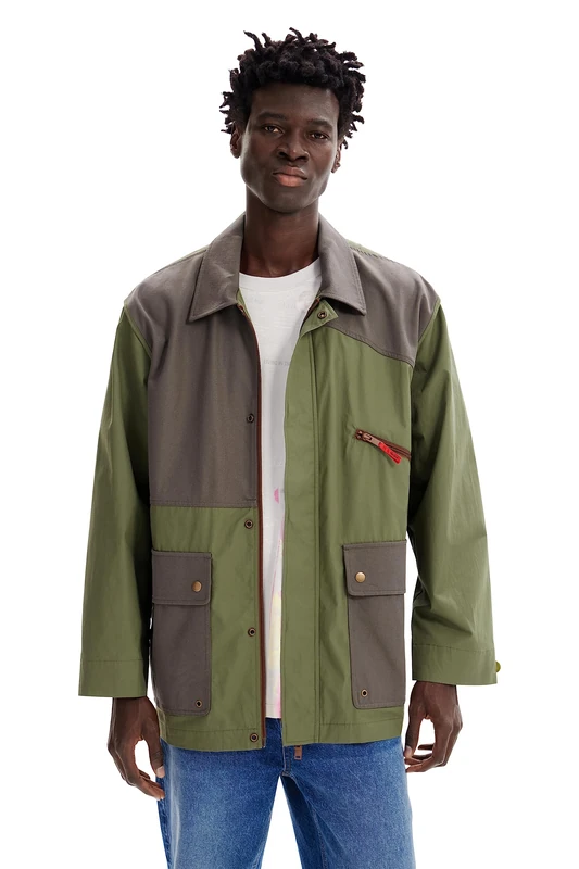 Desigual Men's CHAQ_Adley, Green, M