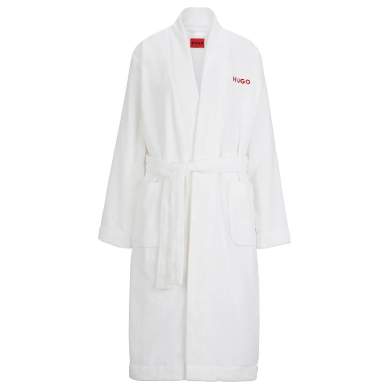 BOSS Women's Terry Dressing Gown, White100, XXL