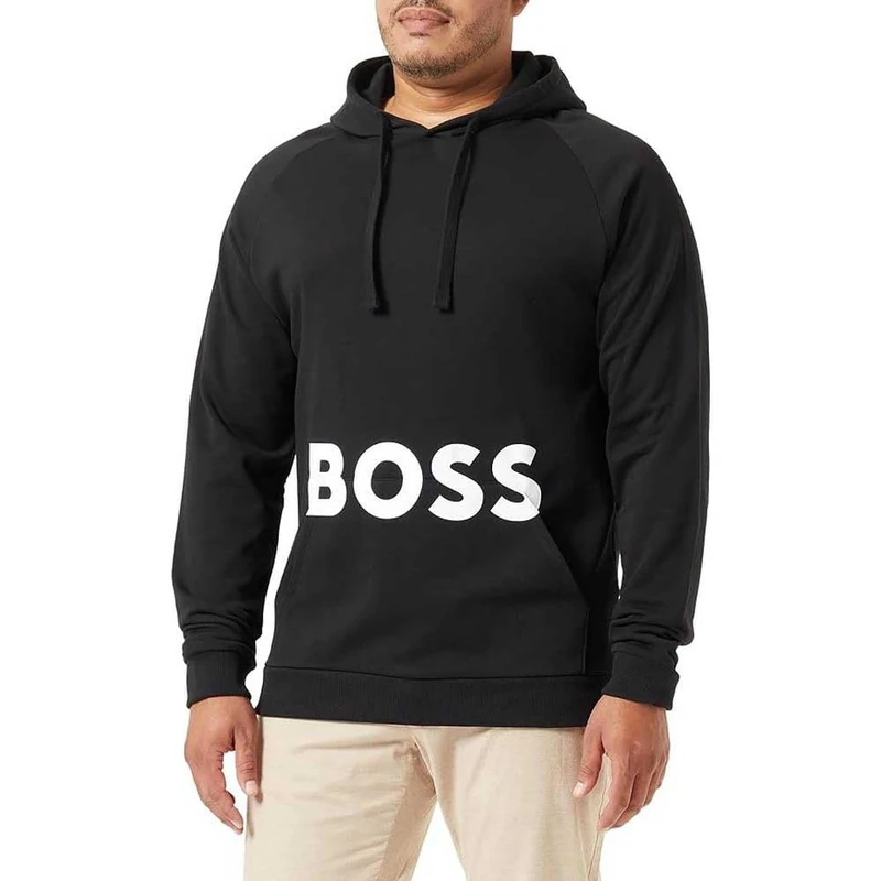 BOSS Men's Fashion Sweatshirt H LOUNGEW, Black 1, XS
