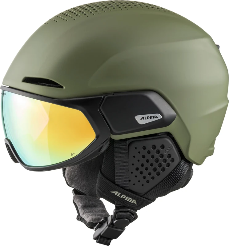 ALPINA Unisex - Adults, ALTO Q-LITE ski helmet, olive matt, 59-63 cm