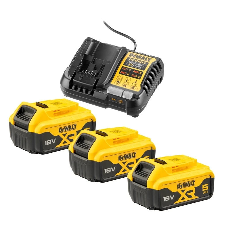 DeWalt ŁADOWARKA DCB1104 +3x5.0Ah DCB1104P3