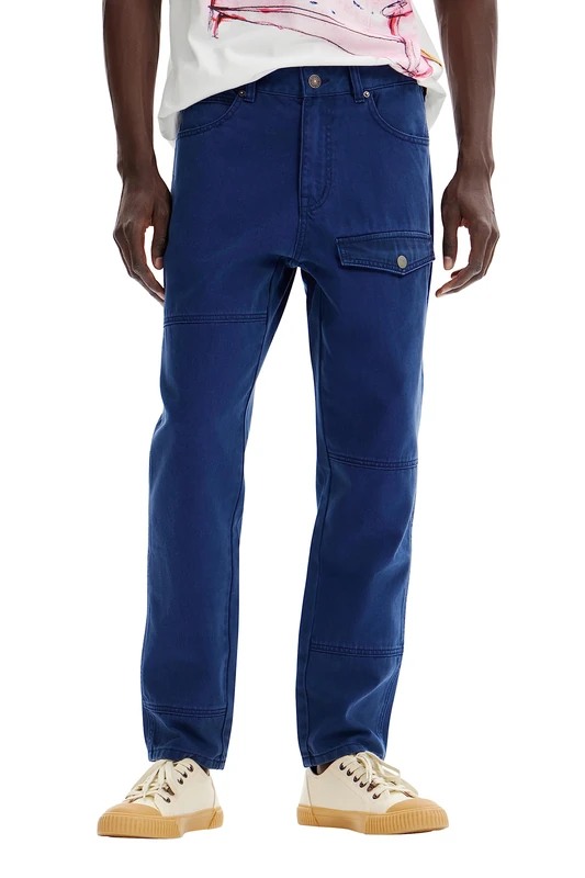 Desigual Men's Pant_Eduard Pant_Edward, Blue,