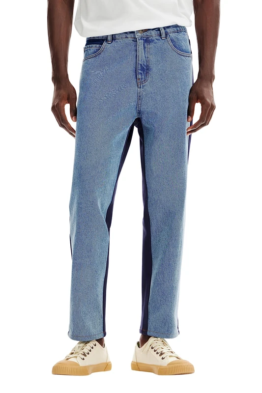 Desigual Men's Denim_Alfred Casual Pants, Blue, - Image 1