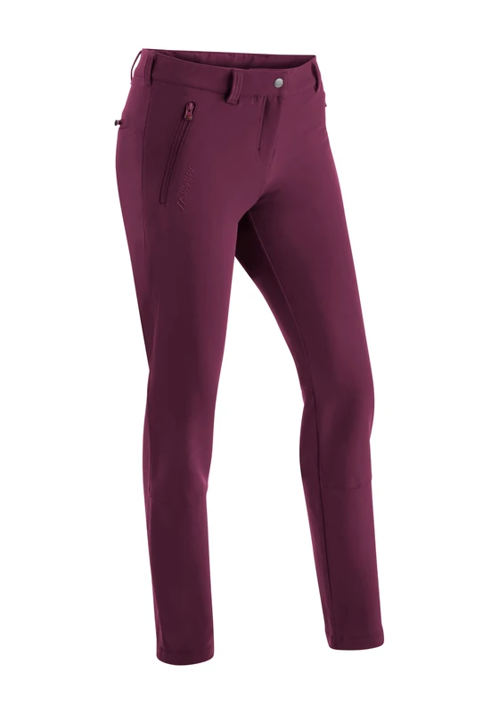 maier sports Women's Helga Slim Trousers, Cherry Wine, 48 (EU) - Image 1