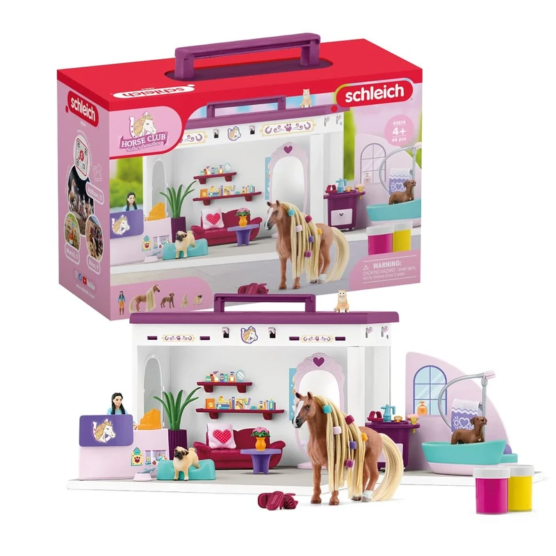SCHLEICH 42614 Pet Salon, from 4 years, HORSE CLUB Sofia's Beauties - Playset, 18 pieces