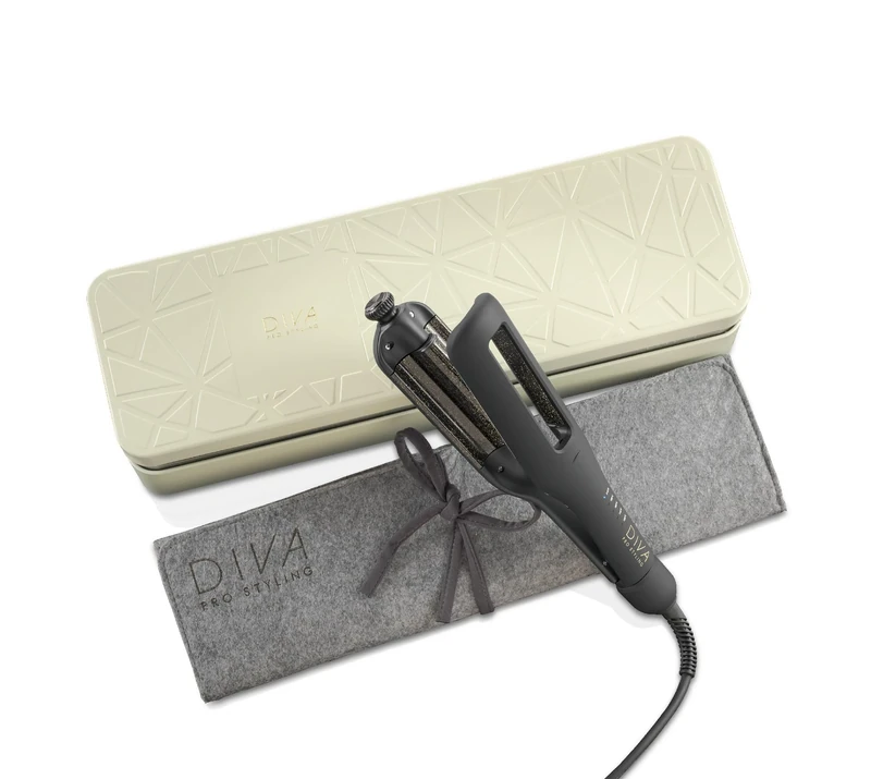 Diva Pro Styling Precious Metals Gold Dust Multi-Waver - 4 x Depth Wave Settings for Shallow to Super-deep Waves