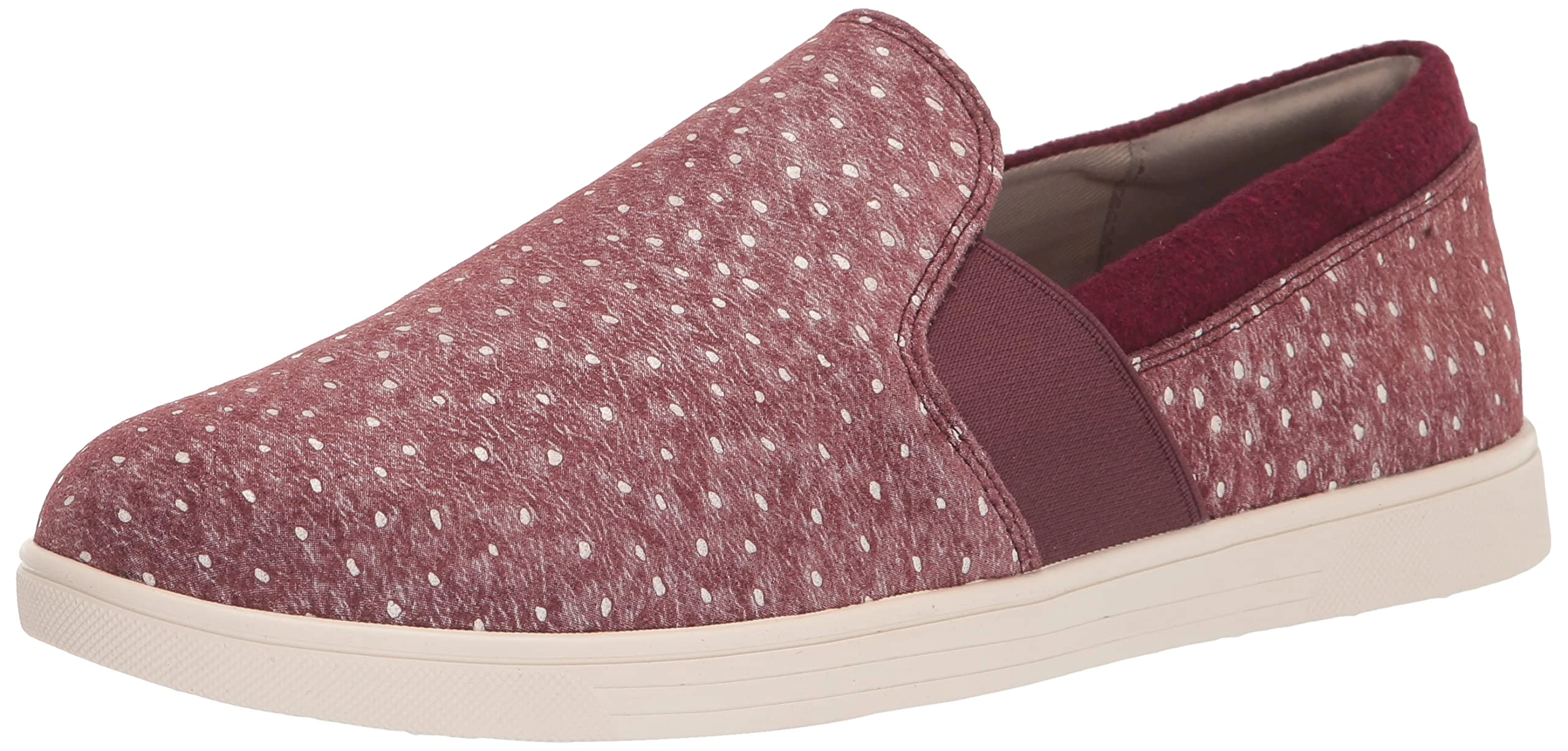 Spenco Women's Santa Cruz Ostrich Sneaker, Burgundy, 6.5 UK