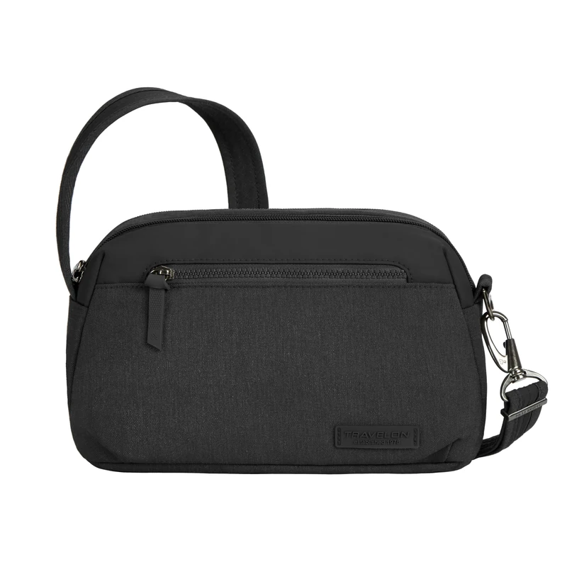 Travelon Anti-Theft Metro Dome Crossbody, Black, One Size, Anti-theft Metro Dome Crossbody