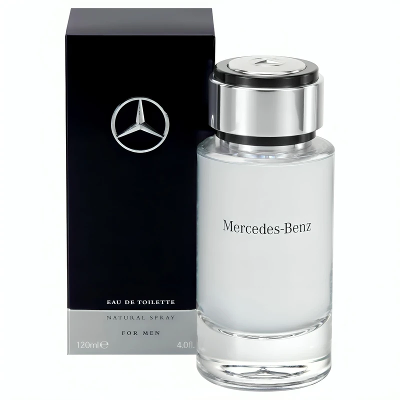Mercedes-Benz For Men - Elegant Fragrance With Woody, Sensual Musky Notes - Mesmerize The Senses With Original Luxury Men’s Eau De Toilette Spray - Endless Day Through Night Scent Payoff - 4 OZ