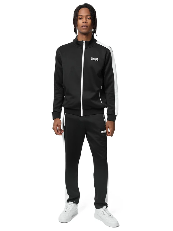 Lonsdale Manhay Men's Tracksuit, Black/White, S