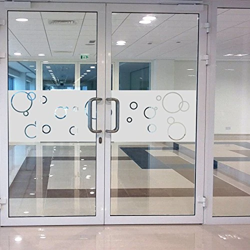 Anti-Blackout Window Film – Soap Bubbles – Self-Adhesive Privacy Screen Stickers for Windows and Shower Doors – 55 x 200 cm