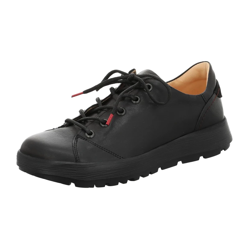 Think! Damen COMODA chromfrei gegerbte nachhaltige Halbschuhe, Schwarz/Kombi 0000