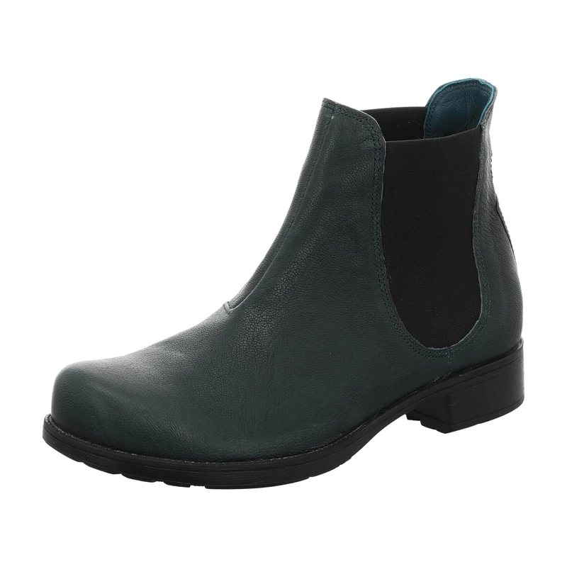 THINK! Women's Denk chromfrei gegerbte nachhaltige Chelsea Boots, 8000 Atlantic, 6 UK