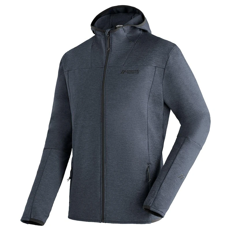 Maier Sport Men's Fave Fleece Jacket, Graphite Melange, 48 (EU)