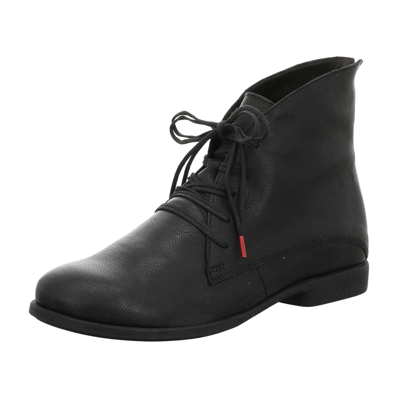 Think! Women's Agrat Chrome-Free Tanned Lightly Lined Ankle Boots, 0000 Black, 4 UK