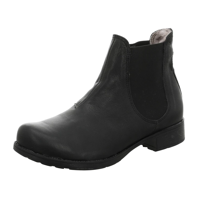 Think! Women's Denk Chrome-Free Tanned Lambskin Ankle Boots, 0000 Black, 4 UK