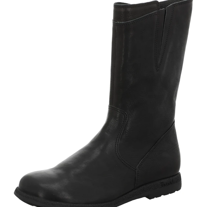 Think! Women's Rento Chrome-Free Tanned Loden Lining Boots, 0000 Black, 8 UK