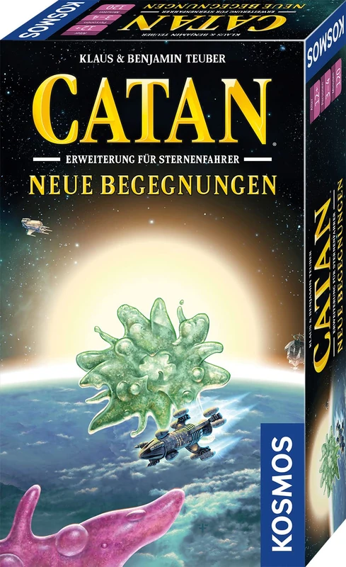 Kosmos 683535 CATAN - Sternenfahrer Erweiterung - Neue Begegnungen, nur spielbar mit CATAN Sternenfahrer, Brettspiel für 3-4 Personen ab 12 Jahre, Strategiespiel, Siedler von Catan