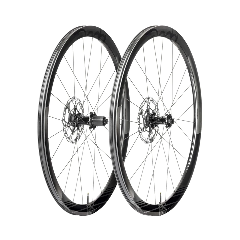 Deda Elementi RS4 DB Carbon Wheelset, Campagnolo Freehub, Polish On Black (PoB)