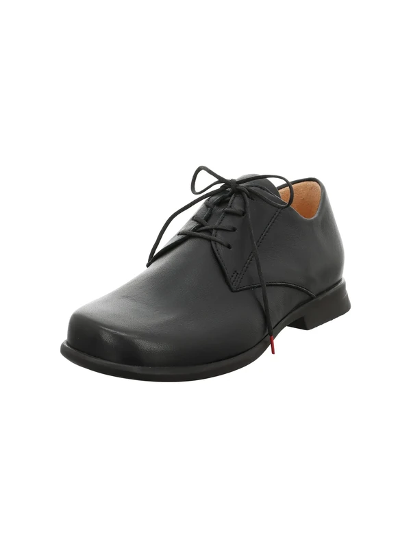 Think! Damen Pensa chromfrei gegerbte nachhaltige Halbschuhe, Schwarz 0000