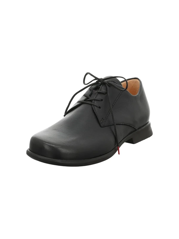 Think! Damen Pensa chromfrei gegerbte nachhaltige Halbschuhe, Schwarz 0000