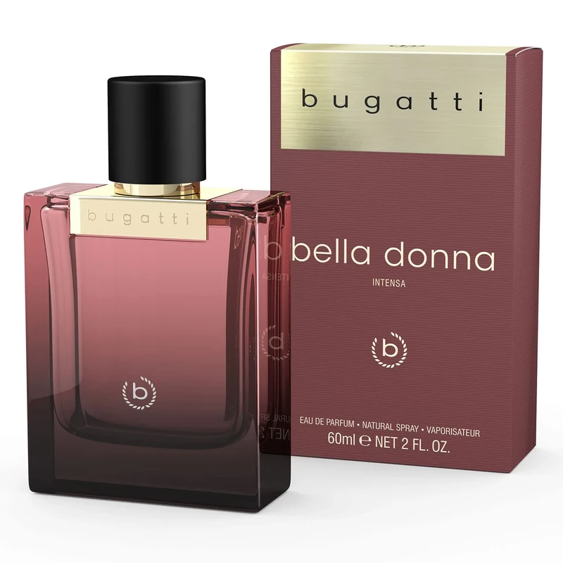bugatti Bella Donna Intensa Women's Perfume, Eau de Parfum 60 ml, Sensual Eau de Parfum for All Ages and for Any Occasion, Elegant Combination of Coffee, Jasmine & Patchouli, Floral, Earthy & Warm