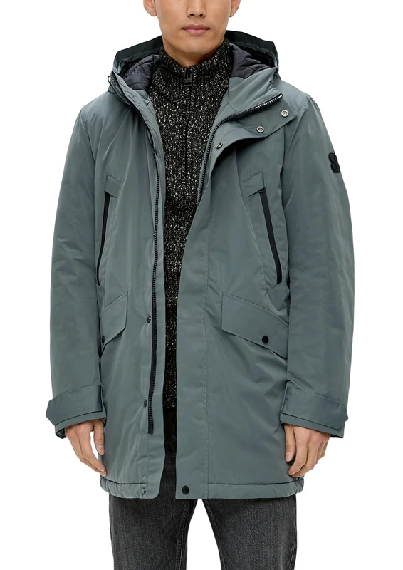 s.Oliver Men's 10.3.11.16.160.2132489 Parka, Green, XXL
