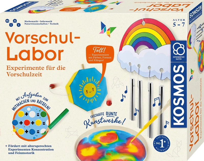 Kosmos 602383 Preschool Laboratory - Experiments for Preschool Time, Experiment Box for Children from 5 Years, Experiment Box for Preschool Children