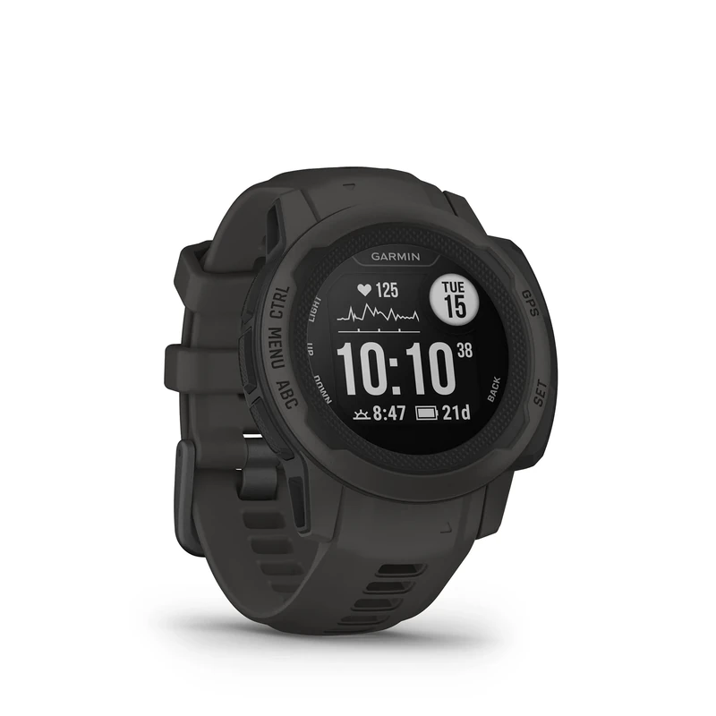 Garmin [Renewed Instinct 2S GPS 40mm Smartwatch, Smaller Rugged watch, Built-in Sports Apps & Health Monitoring, Ultratough Design Features, up to 28 days Battery Life,Graphite (Renewed)