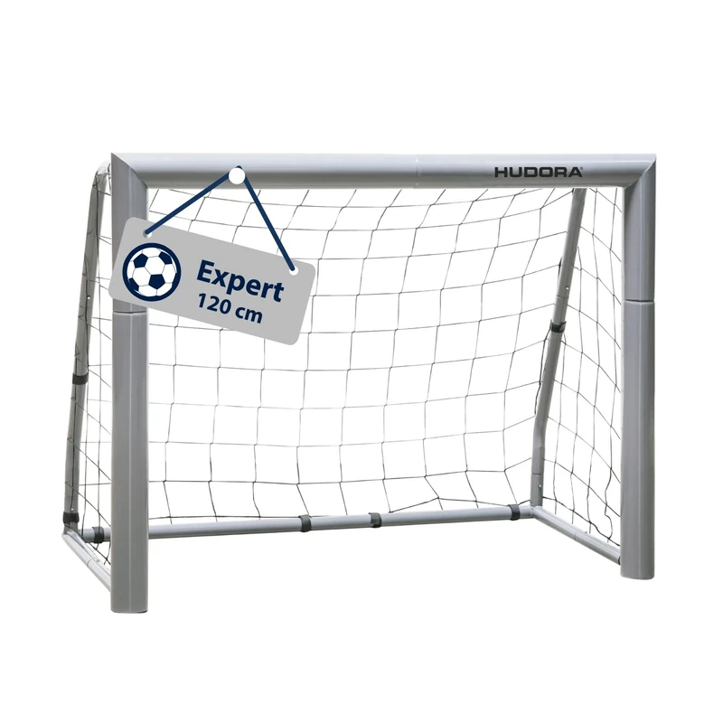 HUDORA Soccer Goal Expert - Large Soccer Goal for Kids & Adults - Weatherproof & sturdy football goal with tight net - Premium Outdoor Goal Wall for Leisure & Training