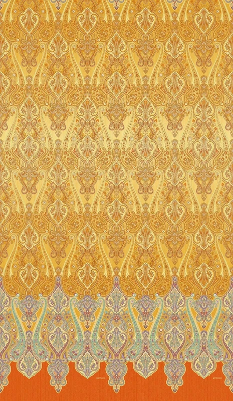 Bassetti Ragusa 9321958 Bedspread 100% Cotton in Gold Y1 Dimensions 180 x 255 cm