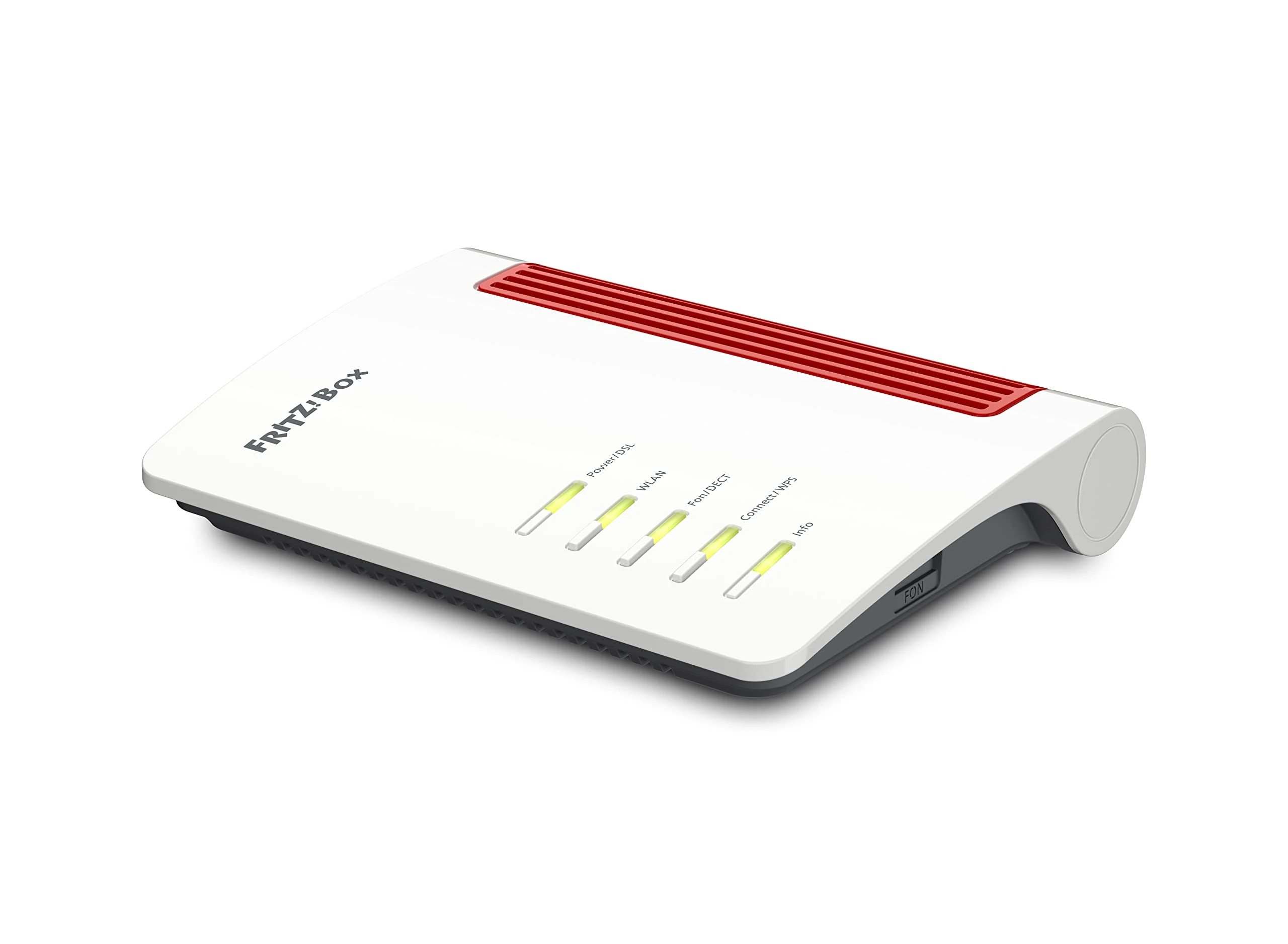 AVM FRITZ!Box 7530 AX UK (DSL router, Wi-Fi 6 up to 1,800 Mbit/s (5 GHz) and up to 600 Mbit/s (2.4 GHz), mesh Wi-Fi, media server, 4 x gigabit LAN, DECT base station)