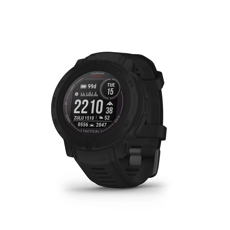 Garmin [Renewed Instinct 2 SOLAR GPS 45mm Smartwatch,Tactical edition,Rugged,Built-in Sports Apps & Health Monitoring,Tactical Features, Ultratough Design, up to 28 days Battery Life,Black (Renewed)