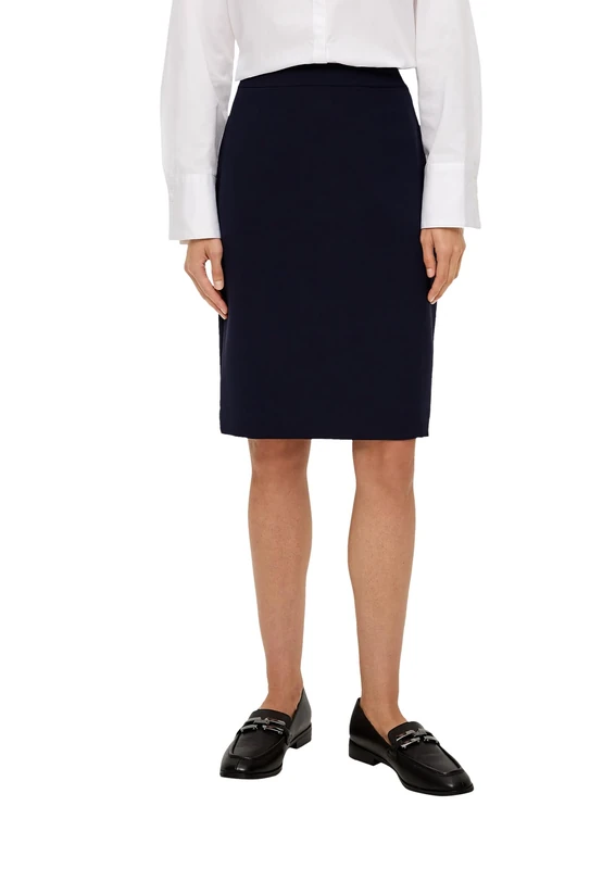s.Oliver BLACK LABEL Short Viscose Mix Skirt, 5959, 20 - Image 1