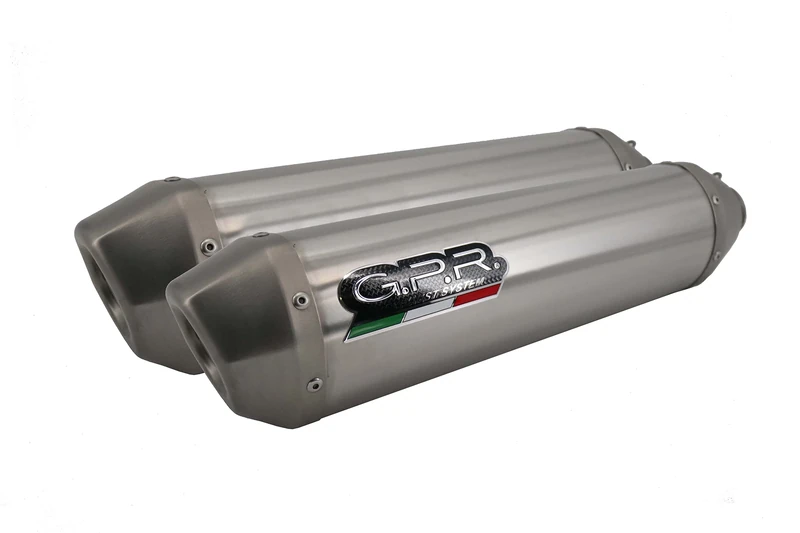 GPR Exhaust Pipe Compatible with Suzuki Gsx 1400 2001/07 Pair of Approved Exhaust with Approved Catalysts and Connection Pipes GPR Pentasport Stainless Steel AISI 304