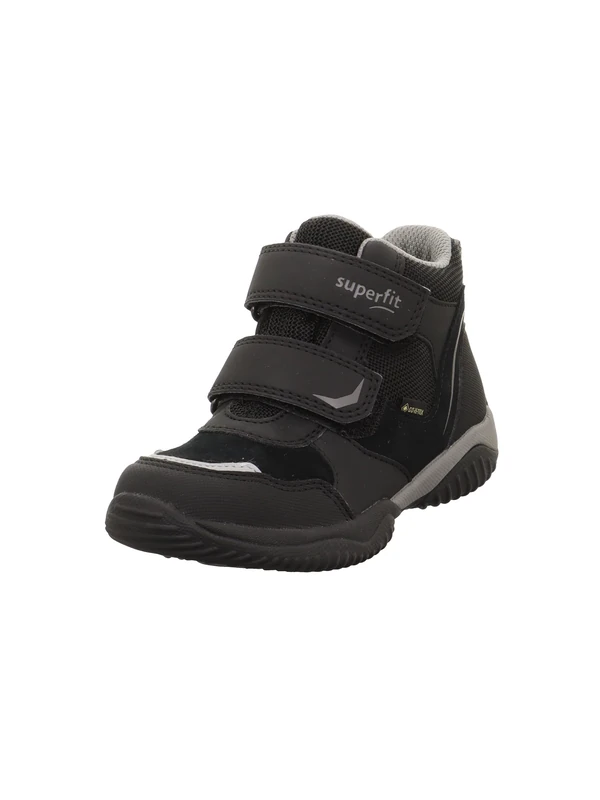 Superfit Boys Storm Leicht gefütterte Gore-Tex Sneaker, Schwarz/Hellgrau 0030