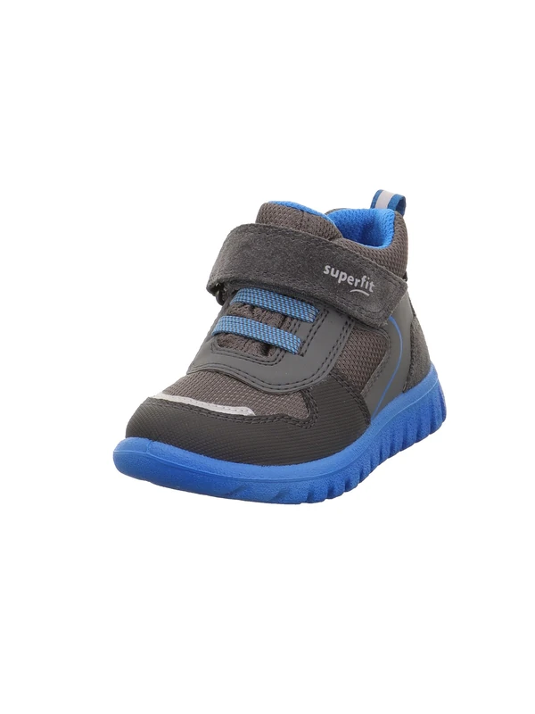 Superfit Boys' Sport7 Mini Trainers, Grey Blue 2000, 13 UK Child