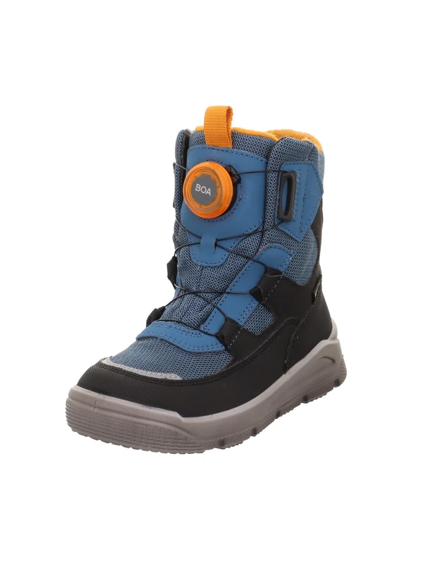 Superfit Boys' Mars Snow Boots, Blue Orange 8000, 9 UK Child