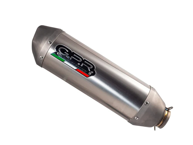 GPR exhaust pipe compatible with Suzuki Gsx-R 1000 K5 2005/06. Approved exhaust with connection pipes GPR Pentasport stainless steel AISI 304