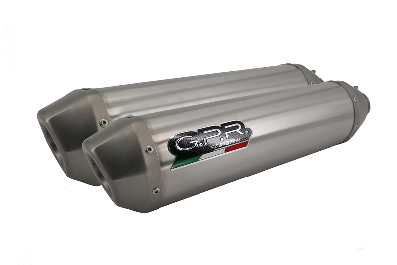 GPR exhaust pipe compatible with Kawasaki Z 1000 2007/09. Pair of approved exhaust systems with approved catalysts and connection pipes GPR Pentasport stainless steel AISI 304 - Image 1