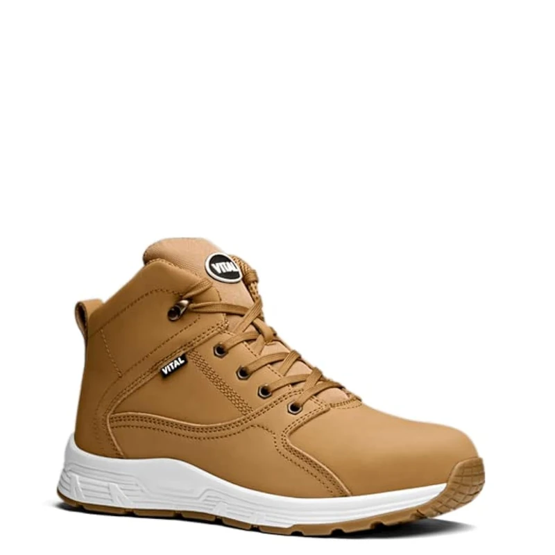V12 Footwear VITAL React, Men's Safety Hi-Top, Yellow, Size 7