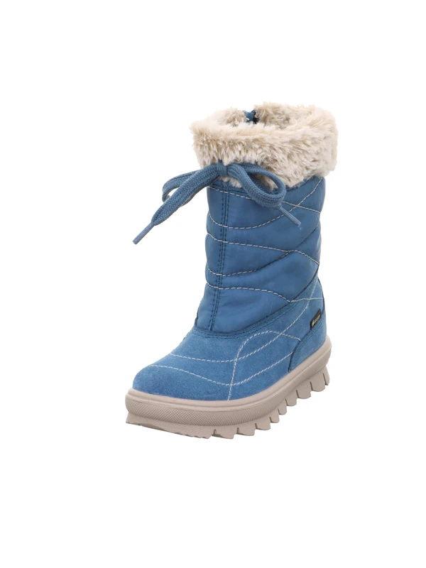 Superfit Girls' Flavia Warm Lined Gore-Tex Snow Boots, Blue 8000, 14 UK