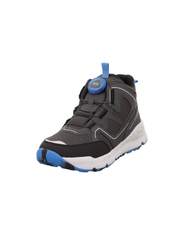 Superfit Boys' Free Ride Lightly Lined Gore-Tex Trainers, Grey Blue 2010, 12.5 UK Child