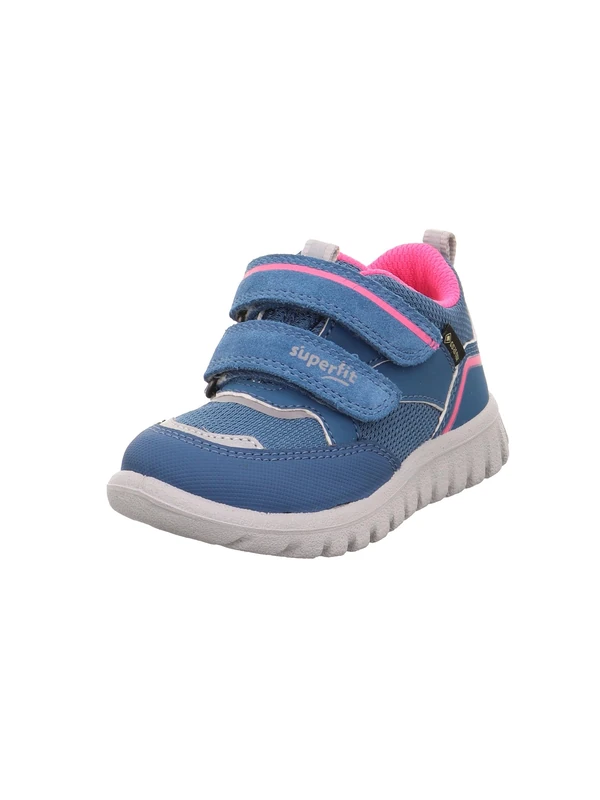 Superfit Girls' Sport7 Mini Trainers, Blue Pink 8060, 7.5 UK Child