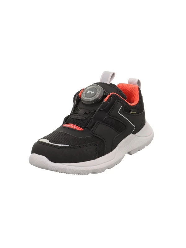 Superfit Boys' Rush Trainers, Black/red 0010, 6 UK Child