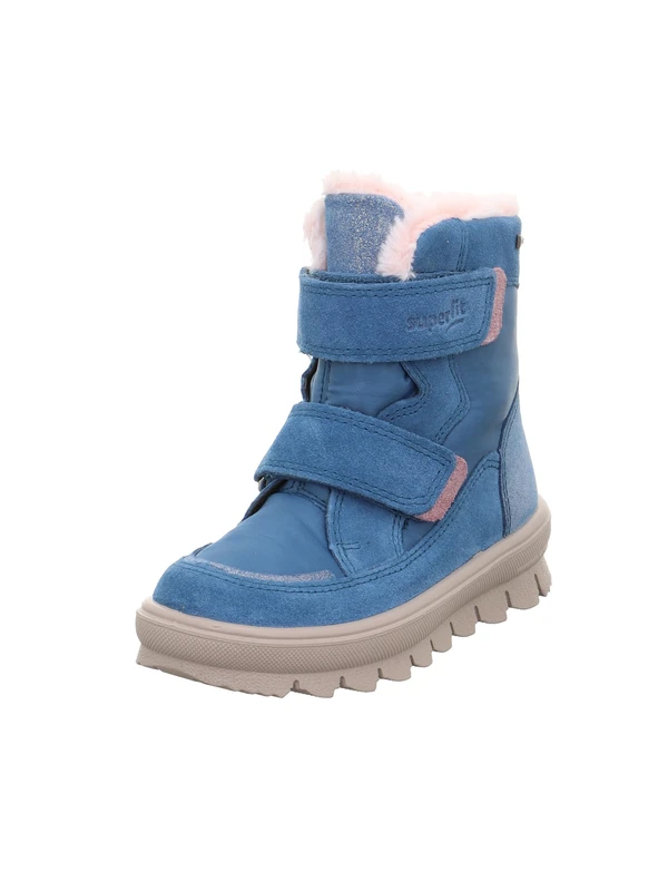 Superfit Girls' Flavia Snow Boots, Blue Pink 7010, 8.5 UK Child