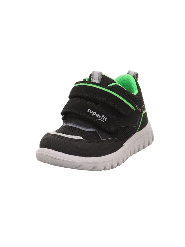 Superfit SPORT7 MINI 1-006203 Boys' Trainers, Black Green 0020, 10.5 UK Child