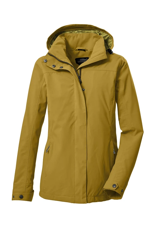 Killtec KOS 92 WMN JCKT Women's Functional Outdoor Jacket with Zip-Off Hood Dark Yellow 36 39145-000